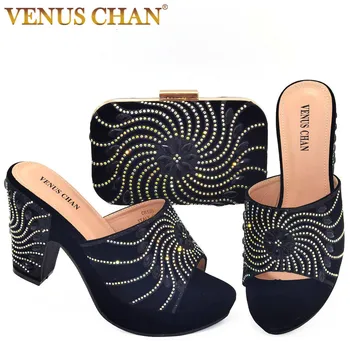 Venus Chan Лек италиански дизайнерски обувки на платформа с чанта, Елегантен дамски чанти червен цвят от ивового фурнир