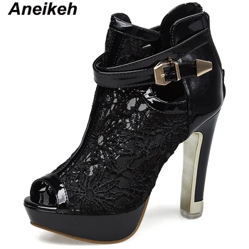 Aneikeh/ 2024; Нови Летни Ботильоны дантела; Дамски официални обувки 