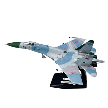 Мащаб 1/100 Съветския Изтребител Su27 Sukhoi Su-27 Flanker Реактивен Самолет Метален Военен Самолет Играчка Модел За Събиране На Подаръци