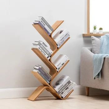 Bookshelf от дърво, Външен багажник за изложбата на стоки, Стелажи, Дървени Романтична шкаф, шкафове, Преносим комплект мебели в скандинавски стил