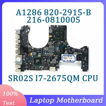 820-2915-B 2.2 Ghz С процесор SR02S I7-2675QM дънна Платка за лаптоп Apple A1286 SLJ4P 216-0810005 100% Работи Изцяло
