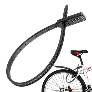 Противоугонный велосипеден ключалка с 3-оценяват кодова комбинация, заключване за стоманена тросовой замазки, заключване за колоездене защитен шлем, заключване за сигурност на велосипед по планински път