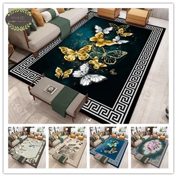 Килим в китайски стил за дневната, домашно журнального маса, подложка за пода, нескользящего кухненско подложка, прикроватной нощни шкафчета за спалня, постелки за декор с цветя