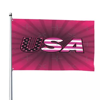 Розово американски флаг A.