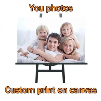 Индивидуална снимка семеен принт персонализиран подарък плакат гумени ботуши стенно изкуство платно картина стенни картина хол