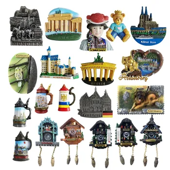 Европа Германия Магнити за хладилник Туристически сувенири Занаяти, изработени Бижута от магнити за хладилник, ръчно изработени Продукти