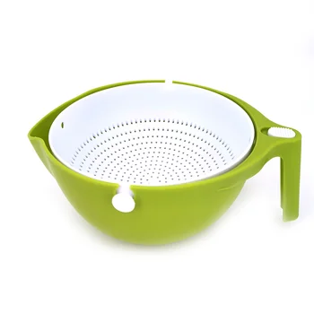 Универсален инструмент за почистване на зеленчуци Удобен домашен тава за плодове Многофункционална домашна поставка за плодове с Кухненски двуслойни мивка