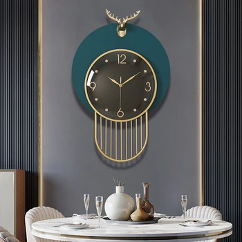 Модерни прости стенни часовници За дома, хол, декоративни часовници, висящи на стената, Творчески Тихи кварцов часовник Nordic Hall