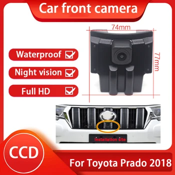 170 градушка рибешко око 1280*720P AHD Камера за Нощно Виждане на Колата Предна Вид За Toyota Prado 2018 2019 2020 2021 2022 2023 Камера на предния капак