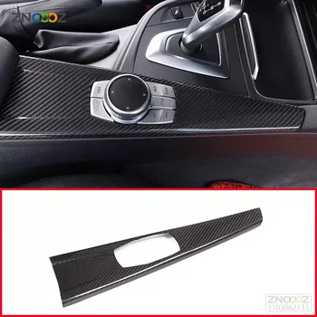 За BMW Серия 3 GT F30 F33 F34 F36 2013-2018 100% Естествена Въглеродни Влакна Мултимедийна Панел Накладки, Автомобилни Аксесоари L H D/R L D