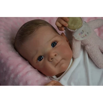 45-см мека кукла Reborn Baby Doll Bettie 100% 3D Кожа са ръчно изработени с видими венами са подбрани Художествена кукла Коледен подарък