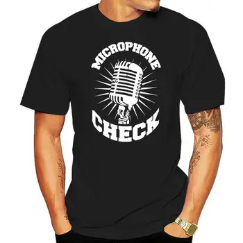 Мъжки клетчатая тениска с микрофон Tauyop, мъжки летен стил