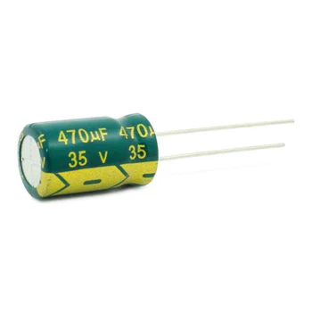 10шт 35V470UF 35V 470UF Висококачествени алуминиеви електролитни кондензатори с ниско съпротивление esr/импеданс-висока честота на високо качество