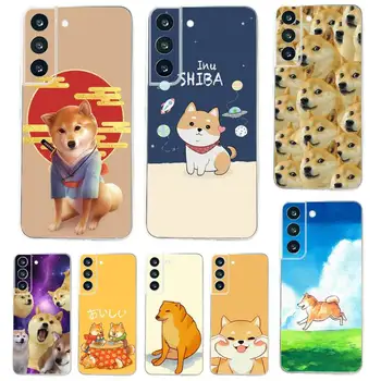 Калъф за телефон Shiba Inu Dog за Samsung Galaxy A71,70,52,51,40,31, A50, 30S, 21S, 03S, Note20 с прозрачен капак Ultra