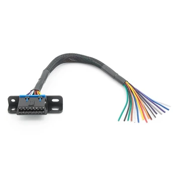 Резервни части Универсален 16-пинов OBD2 за отваряне на удължител OBD кабел Адаптер лента интерфейс