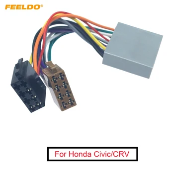 Теглене на Кабели Автомобилен Адаптер FEELDO За Honda Civic/CRV/Accord/Jazz Radio CD Преобразува електрическите инсталации В ISO Конектор #AM6230