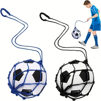 2 елемента симулатор за игра на футболен кикбол, удар по футболна мрежа за топки 3, 4, 5 размери, асистент за тренировка на един футболен удар