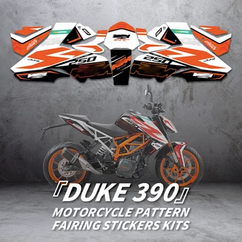 Използва се за детайли за боядисване на велосипед КТМ DUKE 390 етикети, стикери с цифри, комплекти обтекателей, комплекти защитни стикери за декорация на мотоциклети