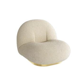 Мързелив диван за един човек, стил на Instagram интернет-знаменитост, една малка стая, творческа стол за почивка от овче плюш с неправилна форма
