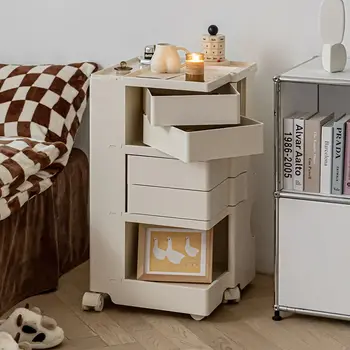 Нощно шкафче в скандинавски стил за спалня и уютна всекидневна Произведено шкафче за закуски Творчески шкаф за съхранение на неща Нощни шкафчета