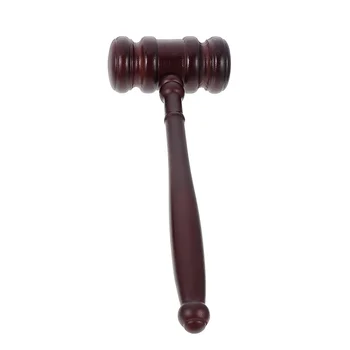 Чукчето на съдията Дървена играчка Аукционна костюм адвокат Чук Адвокатска подпори Дървени играчки Молоточки за съдебната зала, Игрална блок на Cosplay