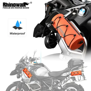 Чанта за носене на рамката на мотоциклета Rhinowalk, водоустойчив 1,9-литров Мотор седельная чанта, отразяваща език, пътна чанта през рамо, Преносим комплект инструменти