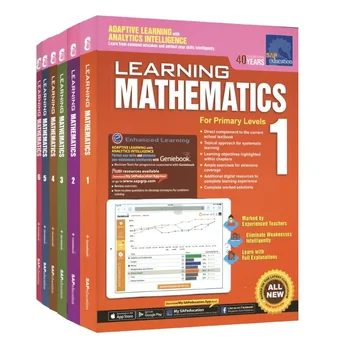 3 Бр./компл. Sap Learning Mathematics Book Клас N-К2 / 1-3 / 4-6 Книги за изучаване на деца Сингапур Учебник по математика за началното училище