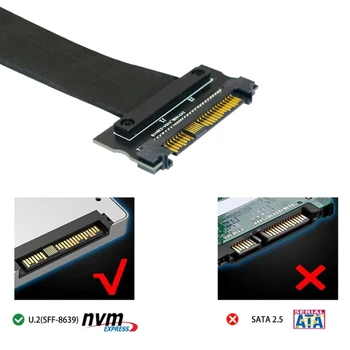 Удължител PCIExpress За U2SSD СФФ-8639 Удължител U2SFF-8639 68Pin Кабел за Адаптер NVME PCIe SSD мъж към жена