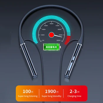100 Часа Работа Слушалки Bluetooth-съвместими Бас Безжични Слушалки С Магнитен Всасыванием HiFi Звук стерео слушалки Маточната Слушалка подложка S720