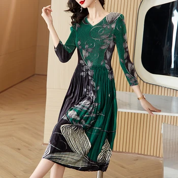 Ново модно вельветовое рокля 2023 година с френски гъвкав цветен модел на Женско есен винтажное вечерна рокля свободно намаляване на Vestidos