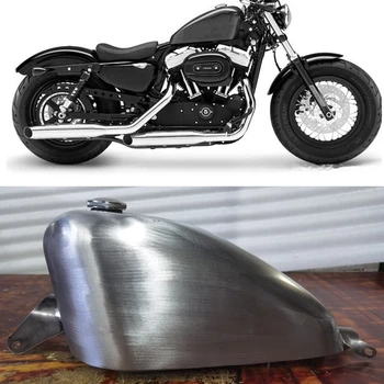 13-литров бензинов резервоар на мотоциклет, модифицирана кутия за бензин масло за ръчна работа, туба за мотоциклет Harley Sportster 2006-2021