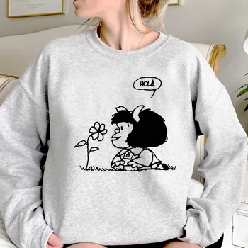 Качулки Mafalda дамски Зимни забавни Флисовые спортни костюми дамски връхни дрехи с дълъг ръкав