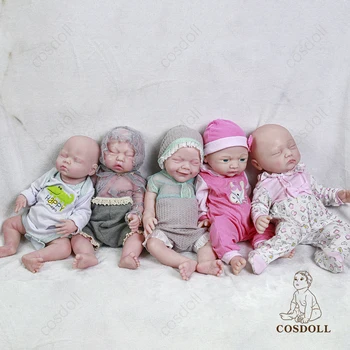 Силиконовата Кукла Rebirth Baby,Платинена Силиконова Мека Кукла Rebirth Baby Doll Водоустойчив Кукла Baby Toy Детски подарък-Cosdoll-EU WAREHOUSE