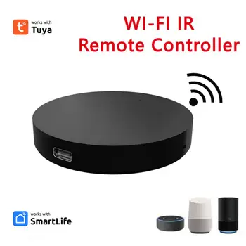 SASHA Smart IR Remote Control WiFi е Универсален инфрачервено контролер за телевизор DVD AUD AC Работи с Smartlife Amz Алекса Google Home