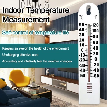 Популярният стенен термометър Външен Градината на къщата Вътрешен Гараж Къща, Офис стая Директен термометър за измерване на монитора