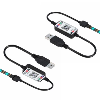 2X безжични led диммера Bluetooth, дистанционно управление DC5-24V, Управление на свързване с телефонен приложение за RGB ивица светлина, превключвател таймер