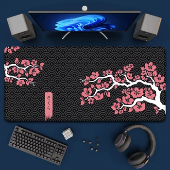 Подложки за игра на масата, японски подложка за мишка Sakura Kawaii, подложка за компютърна маса, килим за лаптоп, арт подложка за мишка, офис геймерская клавиатура, подложки за мишки