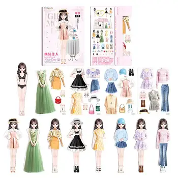 Магнитни кукли-переодевалки, Забавни принцеса, комплект за преобличане, за Обучение, определени за игри, играчки за пътуване, рокля.в тях можете да мечтаете
