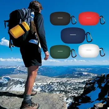 Силиконов калъф за слушалки, силиконов прахоустойчив калъф за слушалки за WF-1000XM5, калъф за слушалки за пътуване, мека защита за слушалки