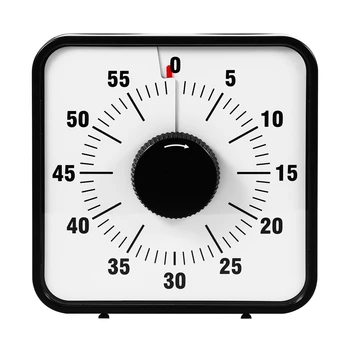 Визуален Таймер 60-Минутен Основната Поставки За Задните Крака Часовник за Обратно Отброяване Кухненски Таймер за Печене за Класни стаи или Събрания