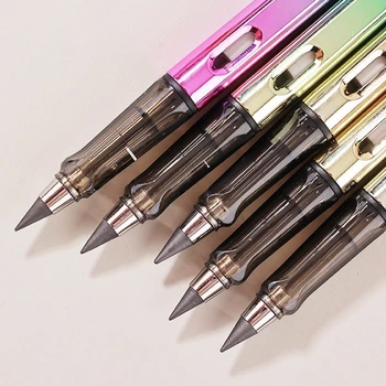 5 бр. цветни вечните моливи С технологията ластиков, неограничен брой моливи за писма, канцеларски материали, Офис аксесоари