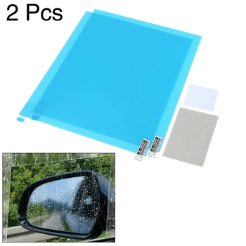 Uxcell, 2 елемента Защитно фолио за странично стъкло на автомобил, Противотуманная, Водоустойчив и Устойчив на надраскване Защитно фолио за страничните прозорци на автомобила, Прозрачен стикер