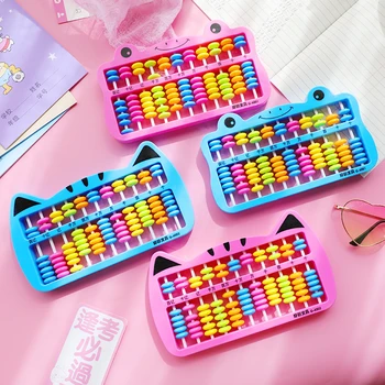 Детски Мультяшные Цветни Abacus Седем Мъниста Детски Пъзел Математически Броячи Брой Мъниста Аритметични Монтесори Играчки