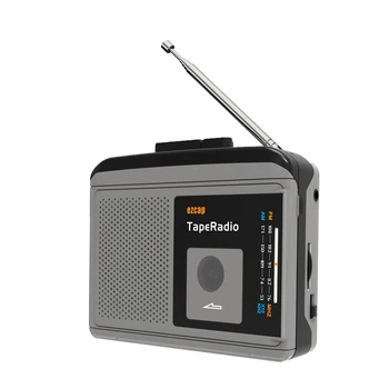 Портативен магнетофон Walkman AM / FM радио, вграден високоговорител конектор за слушалки 3.5 мм