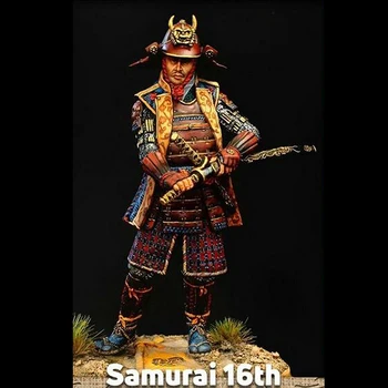 Войник от смола 1/24, старият самурай 16 век, модел в разглобено формата, Неокрашенный, определени за създаване на фигури