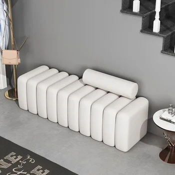 Креативен дивана-табуретка Лесно Лукс, столче за обувки в скандинавски стил, дизайнерски мебели за магазин за дрехи, Дългата пейка Divani Soggiorno, мебели за дома
