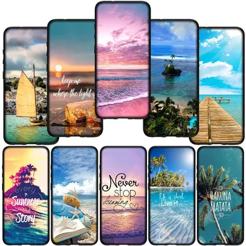 Калъф за телефон Ocean Sea Beach Travel Cover за Huawei Nova 3i 3 5t 2и 2 4E 7 SE Mate 10 20 P20 P30 Pro P10 Lite Мек Калъф