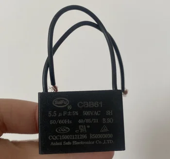 5шт Пусков кондензатор фен CBB61 5,5 icf 500В 50/60 Hz, Подходящи за вентилатори, вентилатори, абсорбатори, вентилатори,