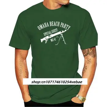 2023 Нова лятна модна тениска MG42 OMAHA BEACH PARTY WW2 CULT Germany, на немски памучен тениска