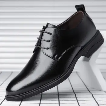 Dr. Обувки/ Мъжки ежедневни кожени обувки с ниски берцем, мъжки обувки от мека кожа в британския стил, есенна работно облекло, обувки Martin
